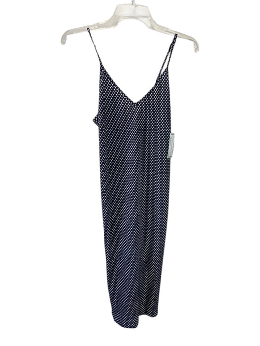 Katherine Kidd Size Small Black & White Polyester Spaghetti Strap V Neck Dress Black & White / Small