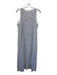 Frank & Eileen Size XS Navy Blue & White Cotton Sleeveless Striped Midi Dress Navy Blue & White / XS