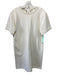 Jil Sander Navy Size Small Cream White Cotton Short Sleeve Back Tie Dress Cream White / Small