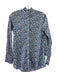 Ann Mashburn Size Small Blue, Orange, White Cotton Long Sleeve Floral Top Blue, Orange, White / Small