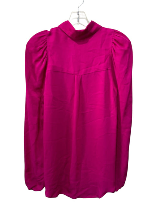 A.L.C. Size 4 Hot pink Silk Long Sleeve Button Front Collar Top Hot pink / 4