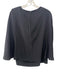 Tibi Size 2 Black Silk Bell Sleeve Back Zip Top Black / 2