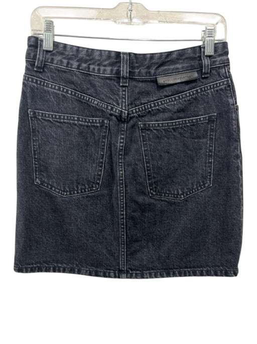 Stella McCartney Size 40 Faded Black Cotton High Rise Pockets Mini Skirt Faded Black / 40