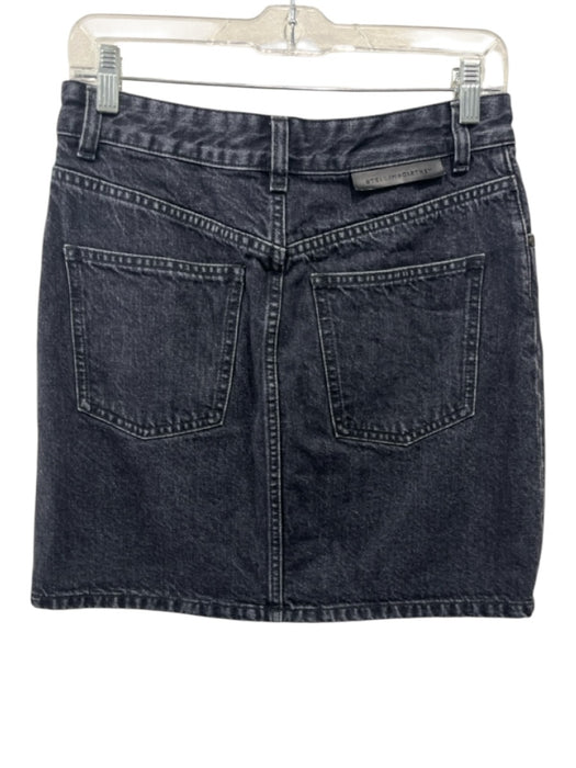 Stella McCartney Size 40 Faded Black Cotton High Rise Pockets Mini Skirt Faded Black / 40