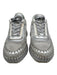 Chloe Shoe Size 38 Gray & Silver textile upper Whipstitch Platform Sneakers Gray & Silver / 38
