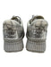 Chloe Shoe Size 38 Gray & Silver textile upper Whipstitch Platform Sneakers Gray & Silver / 38