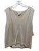 Oscar by Oscar de la Renta Cream Beige Silk Knit Sequin Detail Jacket Set Cream Beige / L