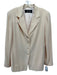 Linda Allard Ellen Tracy Size 8 Peach Pink Silk Sequined Top Blazer Pant Set Peach Pink / 8