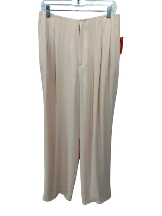 Linda Allard Ellen Tracy Size 8 Peach Pink Silk Sequined Top Blazer Pant Set Peach Pink / 8