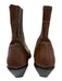 Donald J Pliner Shoe Size 9.5 Brown Leather Upper Elastic Side Western Boots Brown / 9.5