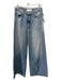 Mother Size 25 Light Wash Cotton Denim Faded High Waist Wide Leg Jeans Light Wash / 25