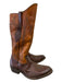 Golden Goose Shoe Size 38 Light & Dark Brown Leather Embroidered Abstract Boots Light & Dark Brown / 38