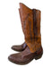 Golden Goose Shoe Size 38 Light & Dark Brown Leather Embroidered Abstract Boots Light & Dark Brown / 38