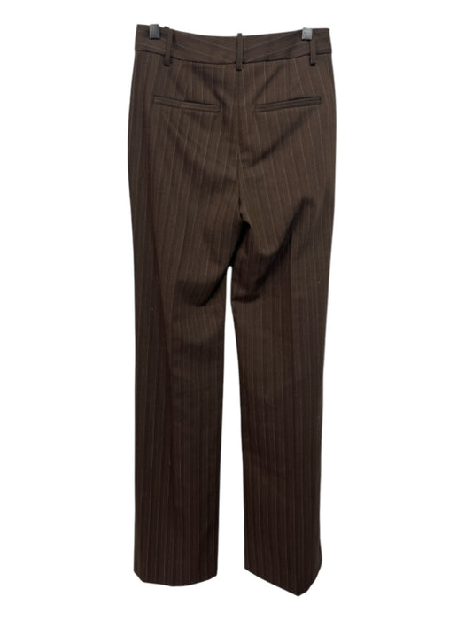 Nili Lotan Size 0 Brown, Tan & White Wool Blend High Rise Flare Pants Brown, Tan & White / 0