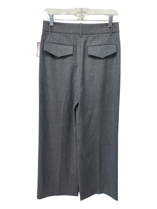 Nili Lotan Size 0 Light Gray Wool Blend High Rise Flare Wide Leg Pants Light Gray / 0