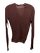 Rick Owens Lilies Size EST 2 Burgundy Viscose Blend Long Sleeve asymetrical Top Burgundy / EST 2