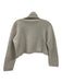 The Row Size S Cream Beige Cashmere Blend Turtle Neck Knit Crop Sweater Cream Beige / S