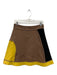 Marni Size 38 Brown, Black, Yellow Wool & Polyamide Geometric Side Zip Skirt Brown, Black, Yellow / 38