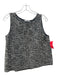 MM. Lafleur Size M Gray & Cream Cotton Blend Boucle Sleeveless Boatneck Top Gray & Cream / M