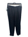 Nation Size L Black Rayon Elastic Waist Jogger Pockets Pants Black / L