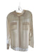 Equipment Size L Cream Silk Long Sleeve Button Down Top Cream / L