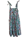 Tory Burch Size M Green & Multi Cotton Blend Square Neck tie strap Maxi Dress Green & Multi / M