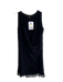 Athena Swim Size M Black Rayon Wrap Sleeveless Tassel Cover Up Dress Black / M