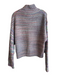 525 Size Large Lilac, Green & Mulit Polyester Half Zip High Neck Sweater Lilac, Green & Mulit / Large
