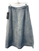 Tuckernuck Size 10 Light Denim Cotton Side Zip A Line Ankle Length Skirt Light Denim / 10