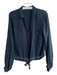 Maven West Size Medium Midnight blue Cupro Long Sleeve Button Down Collar Top Midnight blue / Medium
