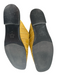 Marc Fisher Shoe Size 9 Mustard Leather Square Toe Open Back Mule Flat Shoes Mustard / 9