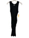 Michael Stars Size S Black Cotton & Modal Sleeveless Rib Knit V Neck Dress Black / S