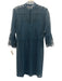 Carlisle Collection Size 2 Teal Green & Navy Blue Polyester 3/4 Sleeve Dress Teal Green & Navy Blue / 2