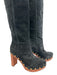 Veronica Beard Shoe Size 7 Black, Brown & Gold Leather Upper Suede Boots Black, Brown & Gold / 7