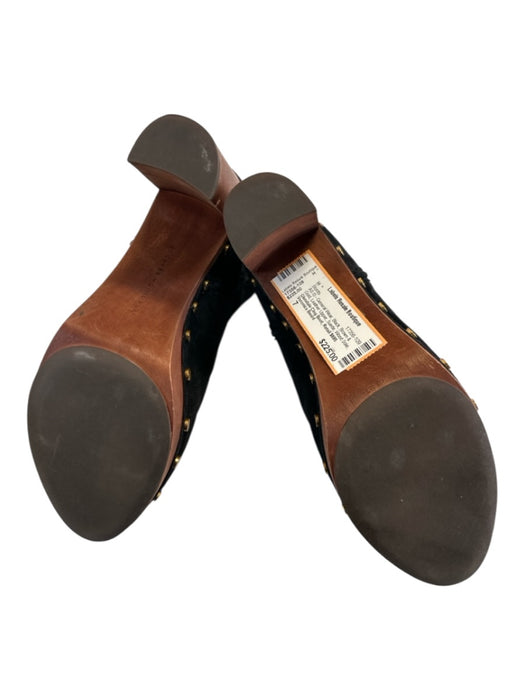 Veronica Beard Shoe Size 7 Black, Brown & Gold Leather Upper Suede Boots Black, Brown & Gold / 7
