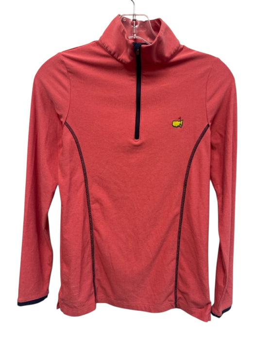 Magnolia Lane Size XS Coral Red Half Zip Pullover Athletic Top Coral Red / XS