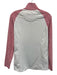 Magnolia Lane Size Small White & Pink Polyester Blend Half Zip Athletic Top White & Pink / Small