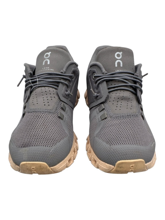 On Cloud Shoe Size 7.5 Charcoal & pink Technical Fabric Running Sneakers Charcoal & pink / 7.5