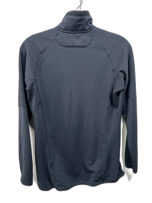 Patagonia Size S Black Polyester Long Sleeve 1/4 Zip Mock Neck Thermal Jacket Black / S