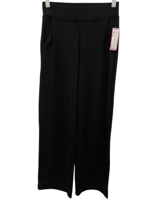 AYR Size XS/S Black Pima Cotton Blend Elastic Waistband Pocketed Lounge Pants Black / XS/S