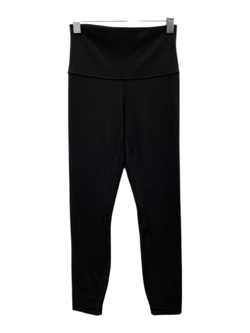 Lululemon Size 4 Black Missing Fabric Tag Elastic Waistband Athletic Leggings Black / 4