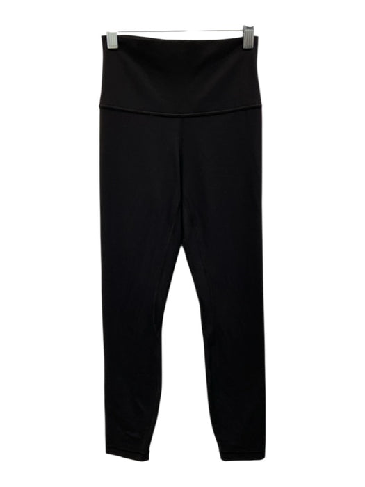 Lululemon Size 4 Black Missing Fabric Tag Elastic Waistband Athletic Leggings Black / 4