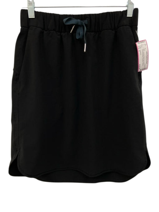 Lululemon Size 6 Black Missing Fabric Tag Elastic & Drawstring Waist Skirt Black / 6