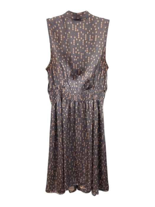 Equipment Femme Size 0 Blush Beige & Blue Missing Fabric Tag Sleeveless Dress Blush Beige & Blue / 0