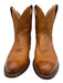 Tecovas Shoe Size 6.5 Cognac Brown Leather Upper Pull Tabs Cowboy Ankle Boots Cognac Brown / 6.5
