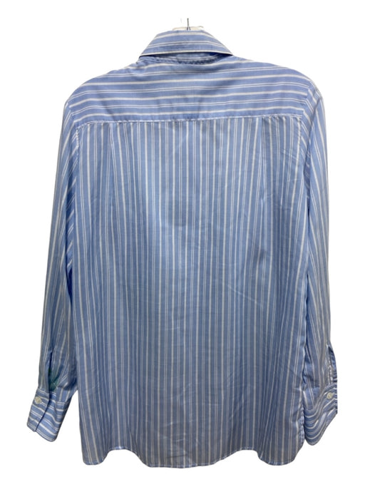 and Camicie Size 42 Light blue & white Tencel Long Sleeve Striped Pockets Top Light blue & white / 42