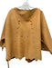 No Brand Size Small Brown & Tan Leather Reversable Horn Toggle Cut Out Jacket Brown & Tan / Small
