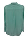 Equipment Femme Size S Aqua Green Silk Long Sleeve Button Up Breast Pockets Top Aqua Green / S