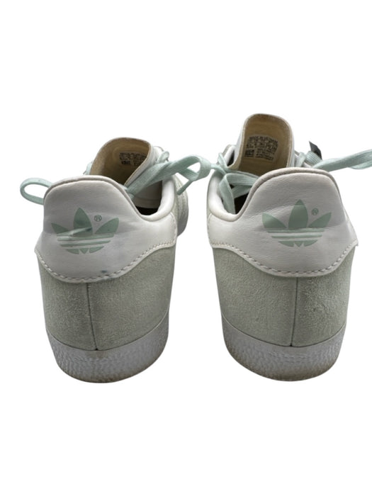 Adidas Shoe Size 6.5 Seafoam Green Leather Upper Suede Striped Lace Up Sneakers Seafoam Green / 6.5
