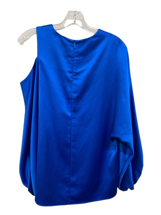 Tibi Size Small Blue Polyester Long Sleeve Cut Out Top Blue / Small